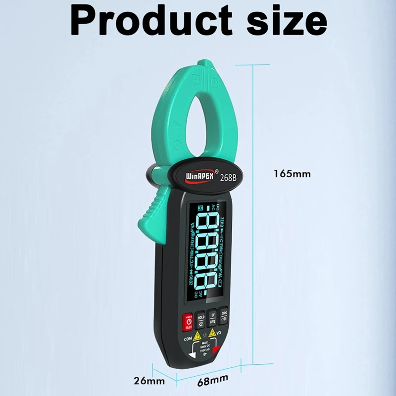 

WinAPEX Clamp Meter for AC/DC Current, Voltage & Temp Type-CJAS