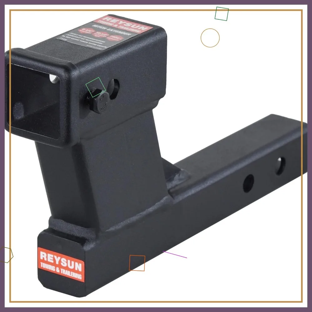 

6.25 Inch Rise/Drop Trailer Hitch Riser for 2 Inch Receiver, Adjustable Length with Hitch Pin Kit