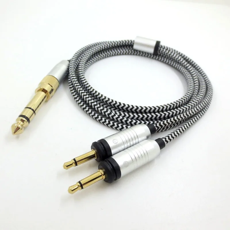 Neu für Frankreich Powerwave Focal Elegia kleine Utopie 3,5mm/6,35mm Kopfhörer geflochtenes Kabel Kopfhörer Zubehör