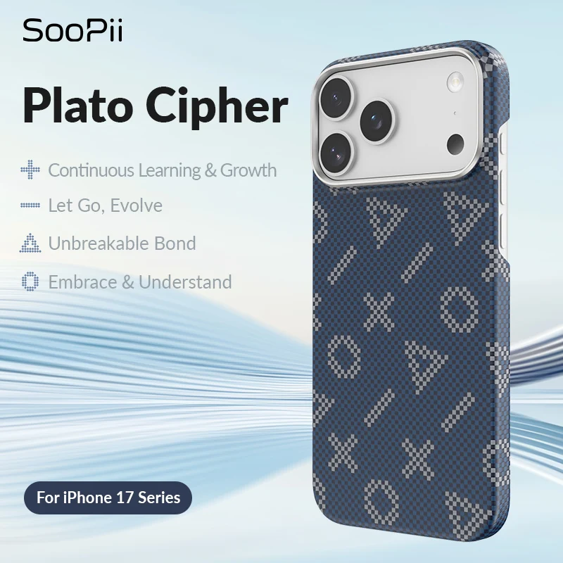 

SooPii Kevlar Case, Compatible with Magsafe, ArmorGrid ArmorAir Ultra Slim & Lightweight Minimalist Case Built with Dupont Kevla