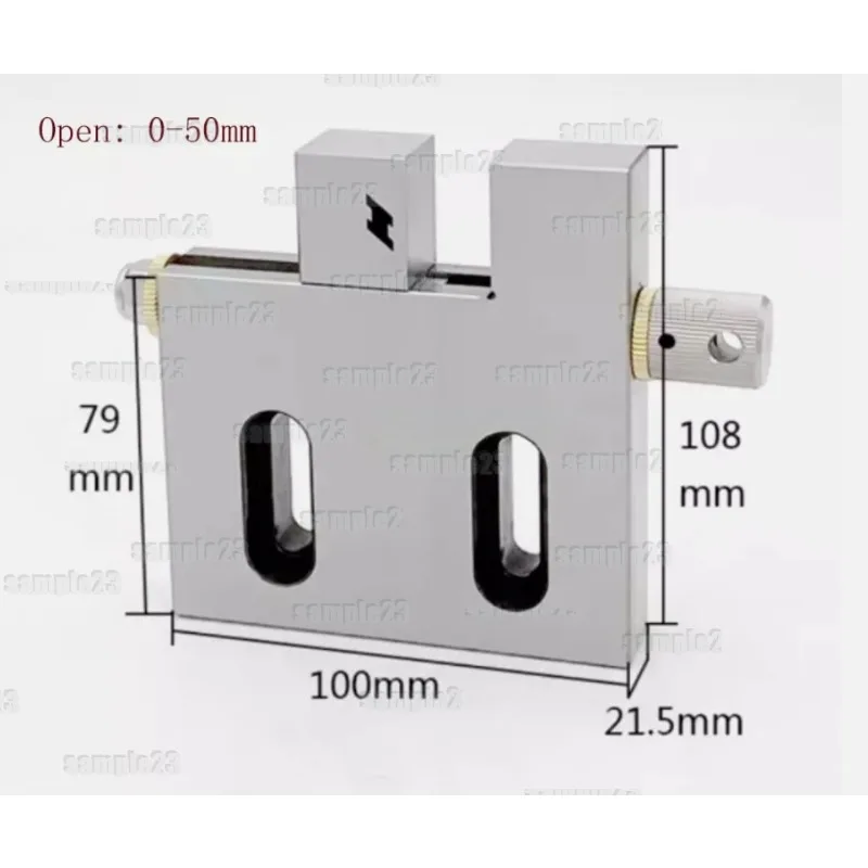 سلك EDM ملزمة عالية الدقة من الفولاذ المقاوم للصدأ 2 "فتحة الفك لقط 0-50 مللي متر 1 قطعة