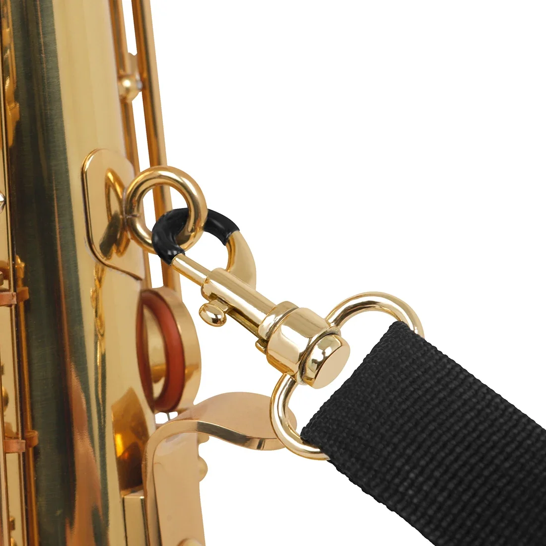 Saxophone Neck Strap Soprano Alto Tenor Saxophone Universal Strap Leather Adjustable Closed Hooks Strap Woodwind Accessories