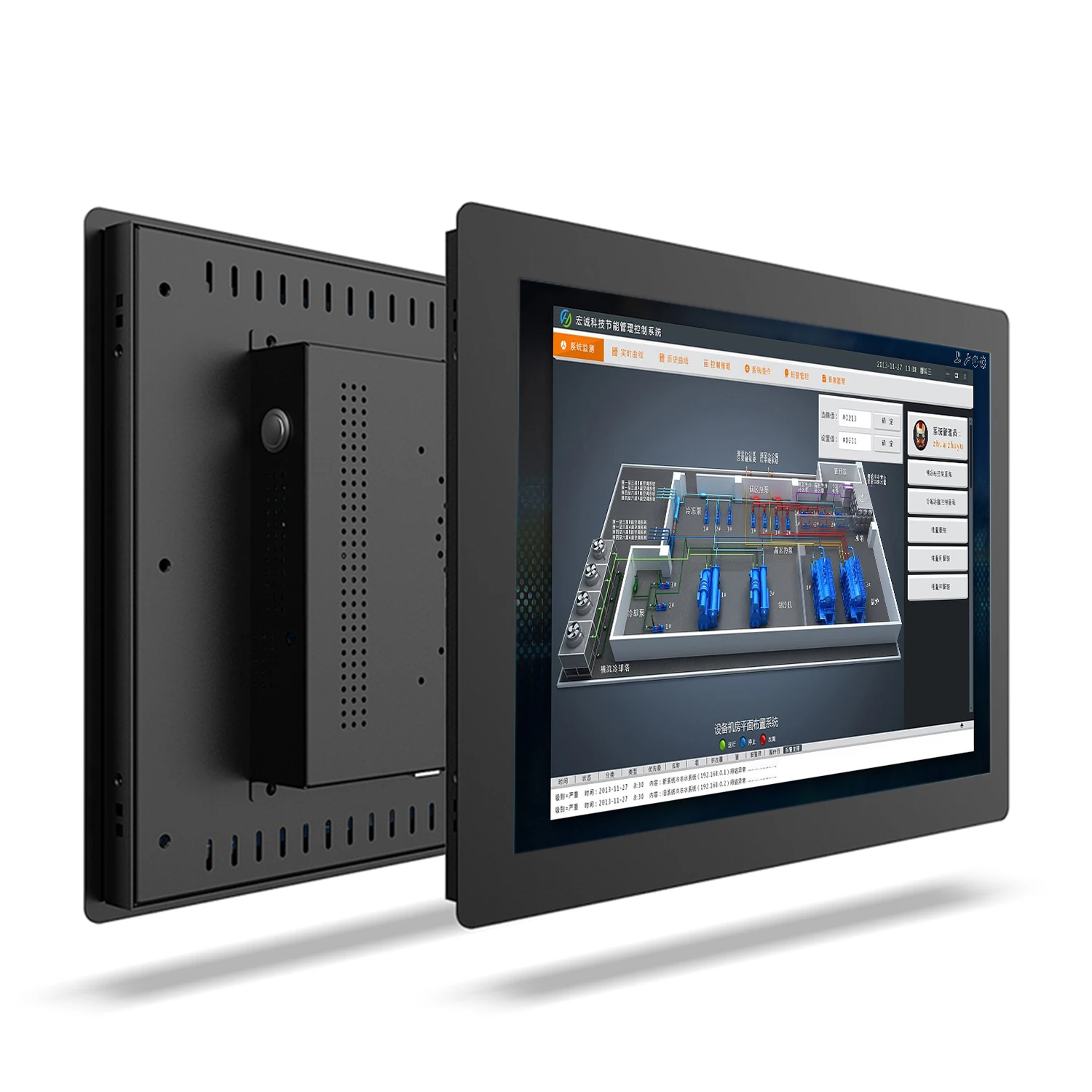 12 15 10 inch industrial touch computer all in one pc resistive touch screen tablet pc built-in wifi for win10/11 pro 1024*768