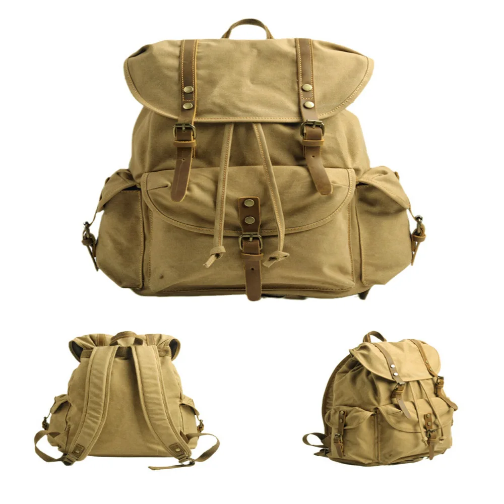 new Brand canvas backpack,35L.quality vintage casual backpacks.outdoor,schoolbag.wholesales 18*35*45cm.popular bag