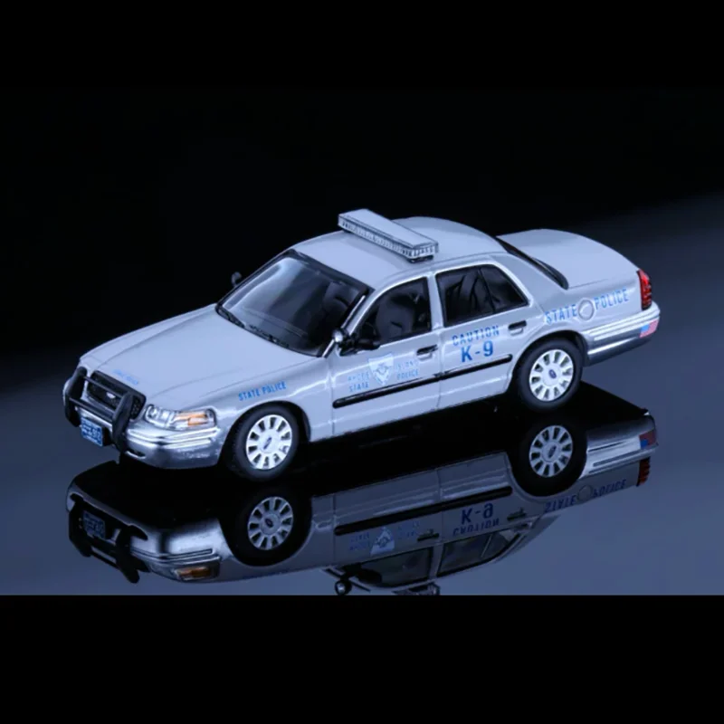 Rollin 1:64 Scale CV K-9 State Police Alloy Vehicle Model Simulation Toy desktop Collection Gift Static Display
