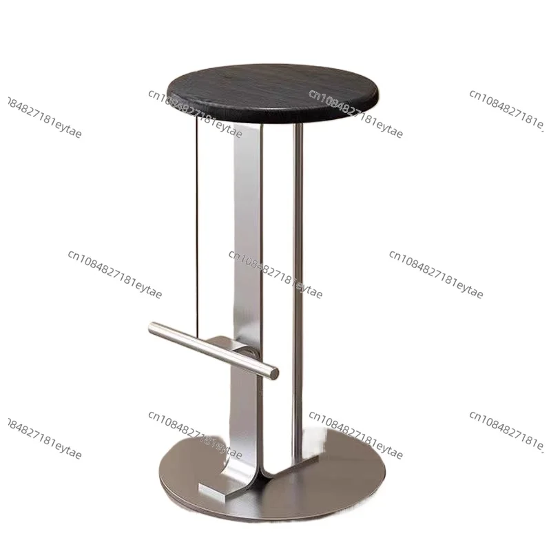 

Solid Wood Iron Height Adjustable Wide Base Bar Stools Counter Seats Bistro Grade Home Bar Furniture
