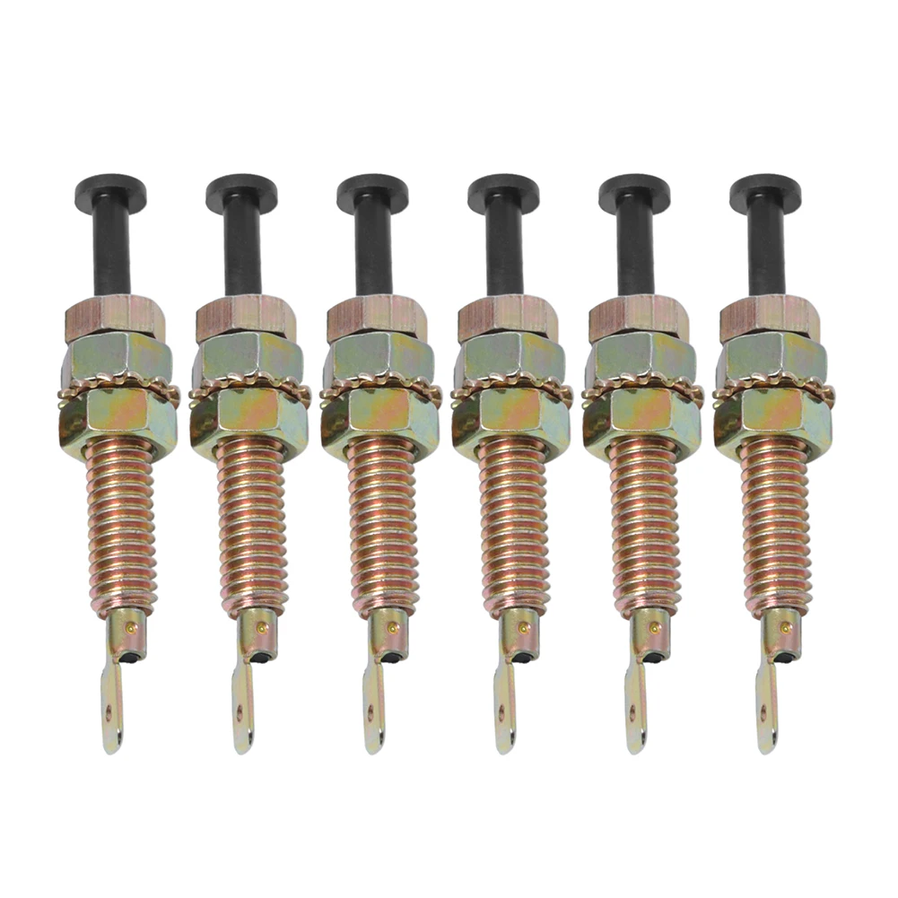 2/4 قطعة باب عضادة الجذع هود بونيه دبوس التبديل قابل للتعديل المسمار طول إنذار السيارة الأمن السيارات جذع إنذار الأمن هود ON-OFF