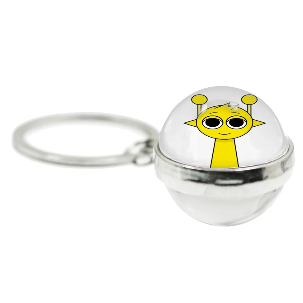 

Sprunki Incredibox Anime Cartoon Character Keychain H-D Printing Oren Wenda Keyring Backpack Accessorie Children Jewelry Gifts