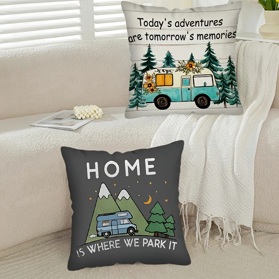 Adventure Pillow Cover 