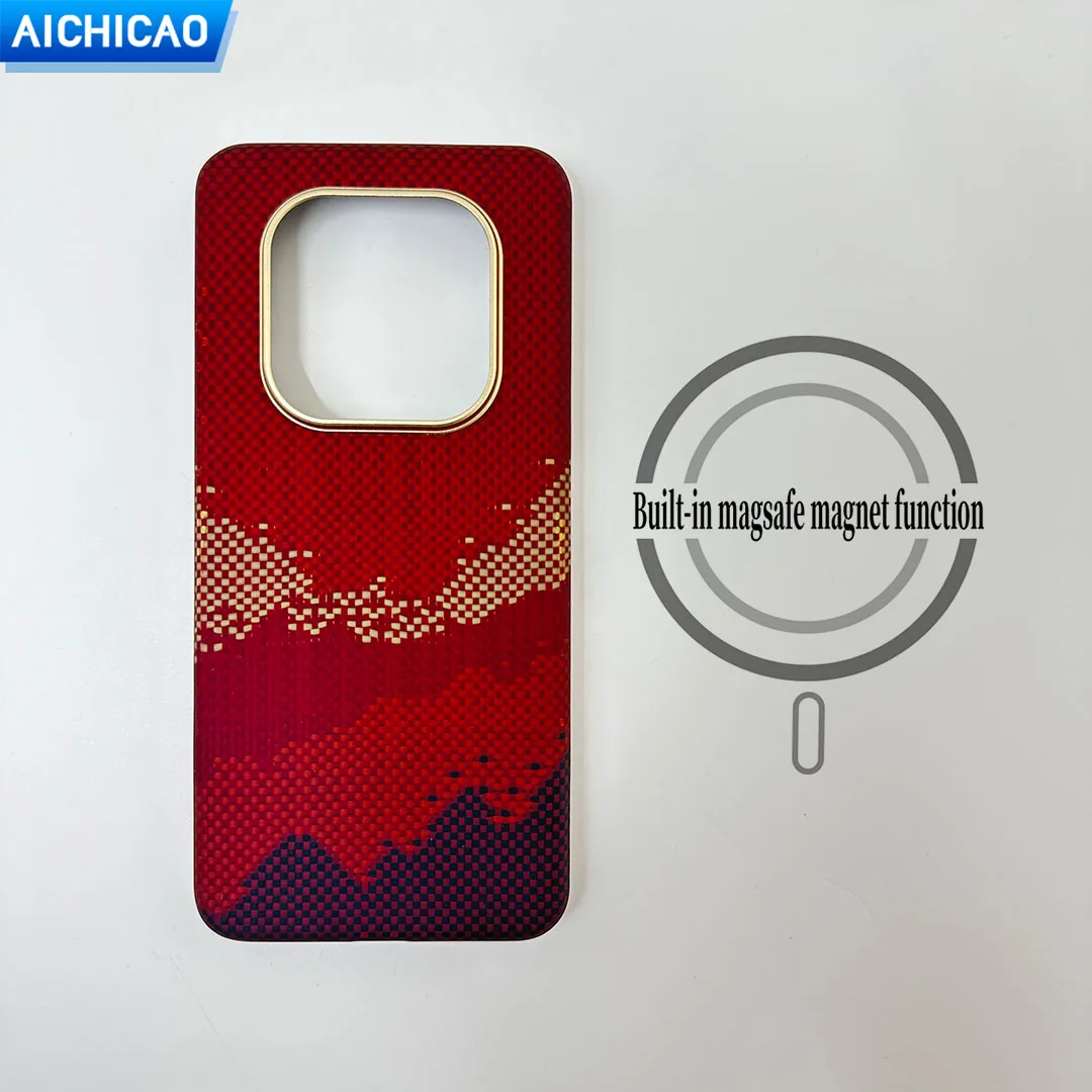 

ACC-Real Carbon Fiber Phone Case for Honor Magic GT Pro, Aramid Fiber, Slank Design, Anti-Fall Telefoon Shell