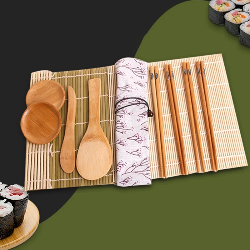 Sushi Making Kit, Beginner Sushi Rolling Mat For DIY Sushi