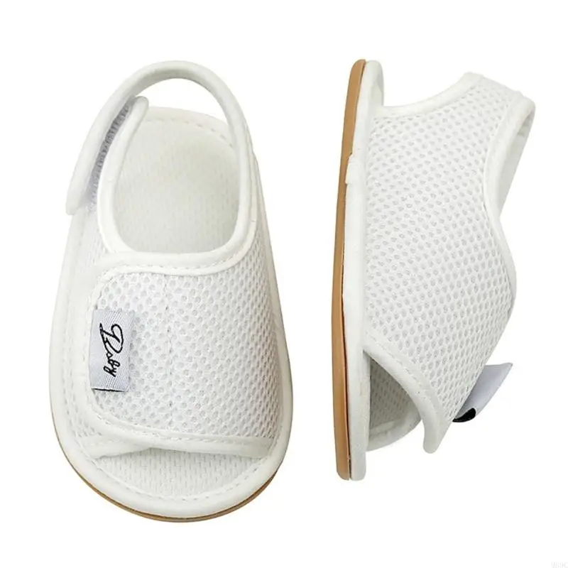 M89C حديثي الولادة إلى 15 شهرًا من الأطفال الصبيان ، فتيات الصنادل الناعمة في الصيف ، أحذية النسيج الشبكية الصيفية الصيفية