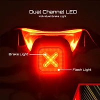 Enfitnix Cubelite III freno automático bicicleta de carretera luz trasera Sensor inteligente ciclismo MTB luz trasera carga USB bicicleta LED luz transpirable