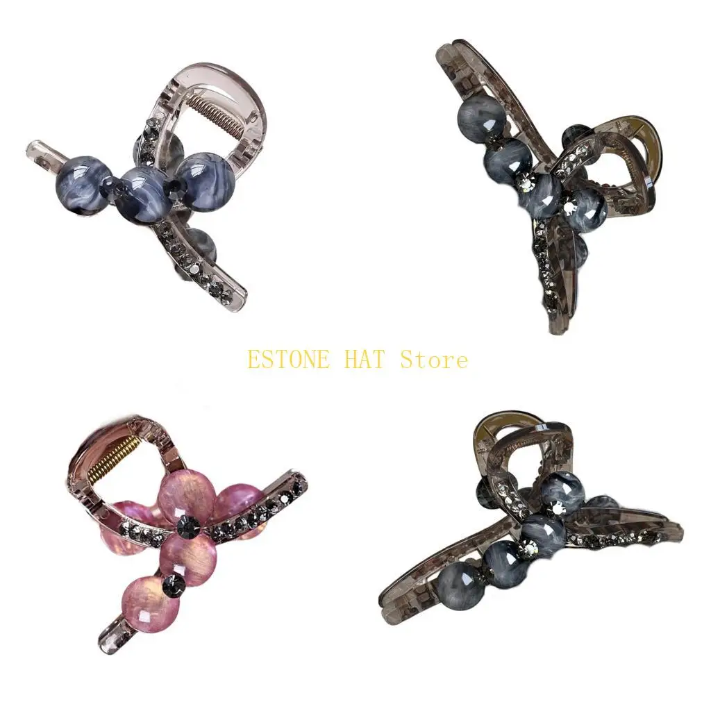 

49MF Stylish Metal Hair Claw Clip Gentle On Hair Barrette For Ponytails Buns Styling Home Office Occasions