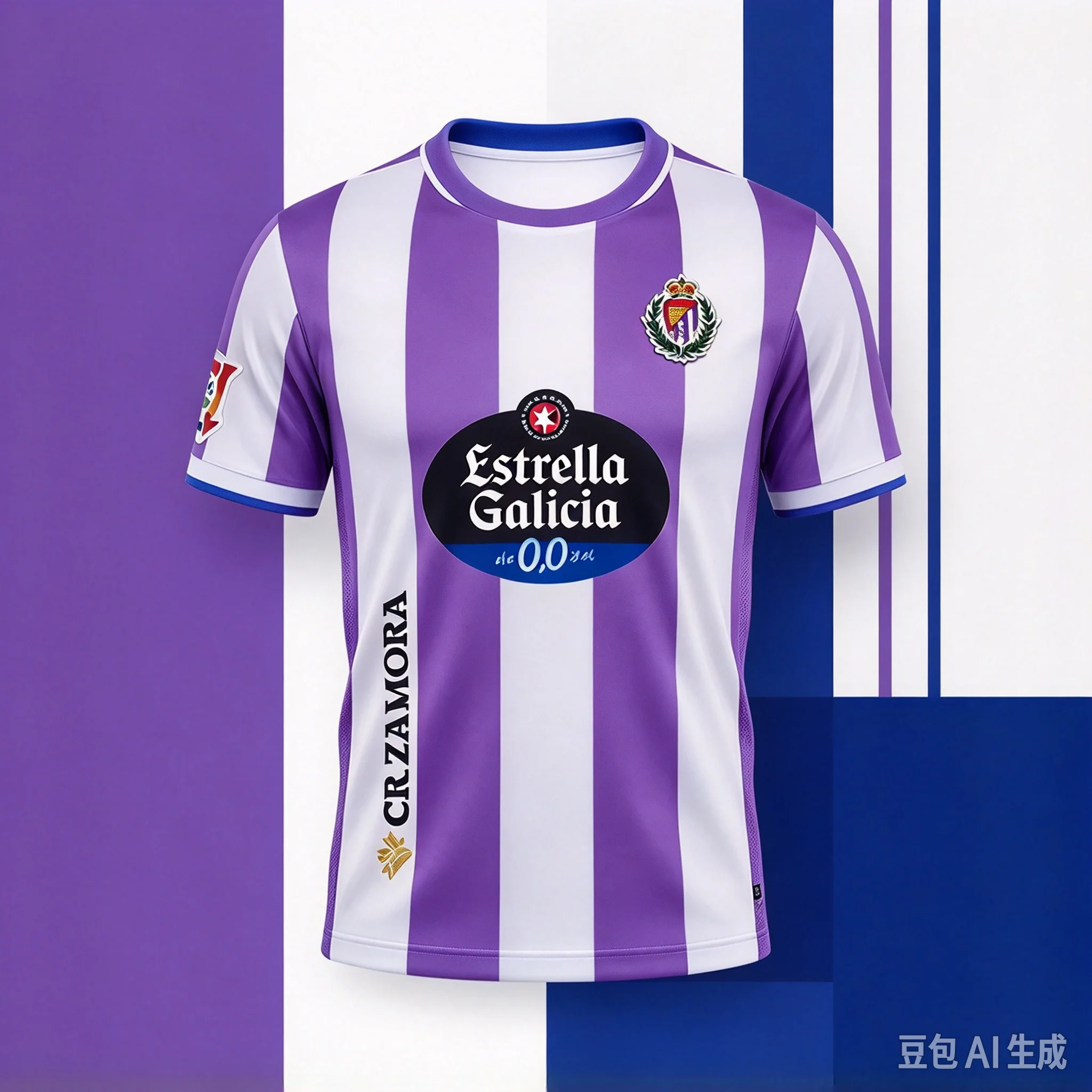 2026-27 Spain Mens Soccer Game Top Adult Breathable T-shirt Unisex Sports Real Valladolid Home Training Dry-fit Football Jersey