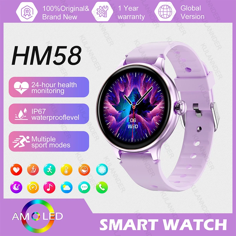 

Новинка 2024, женские умные говорящие часы с Bluetooth для Android и IOS 24/7, мониторинг артериального давления, пульса, кислорода и упражнений