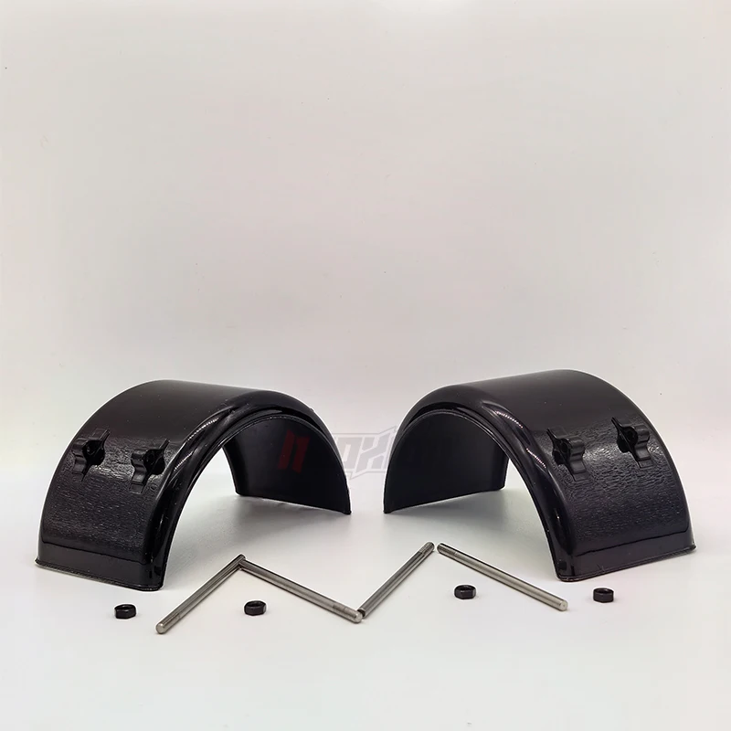 

1:14th Scale Front and Rear Fenders Plastic Wheel Chock for Tamiya RC Dump Truck SCANIA 770S R620 VOLVO Arocs MAN TGX LESU Car