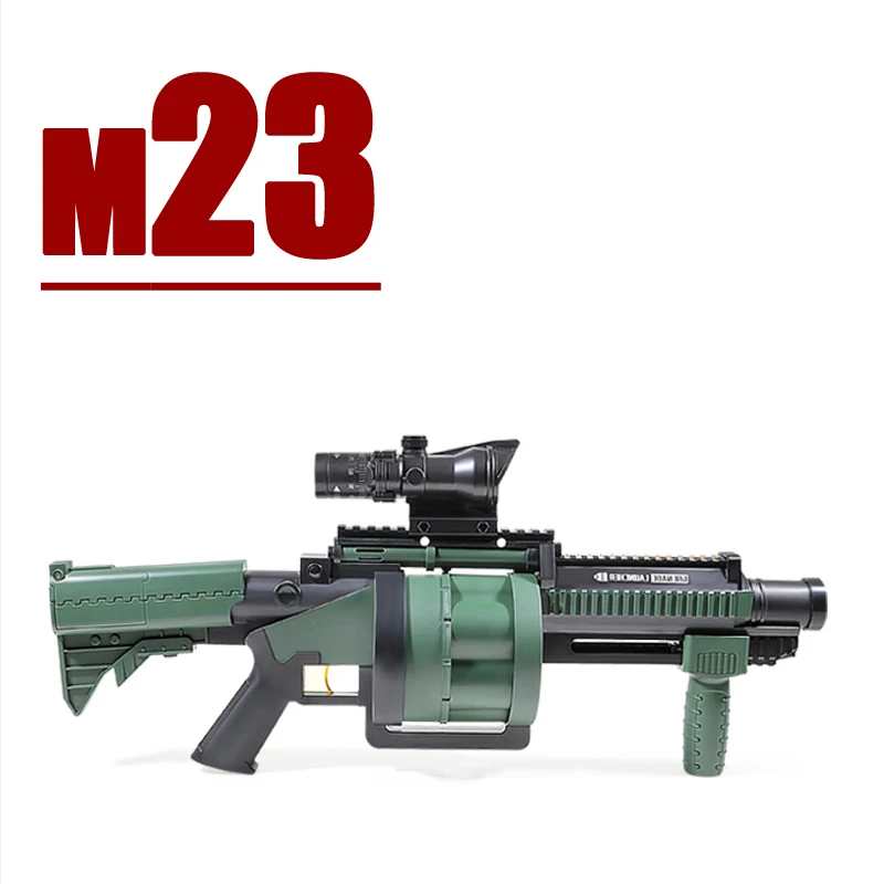 AK UNCLEElectric M23 젤 볼 장난감 총 자동 연속 발사 어린이 선물 장난감 총 모델
