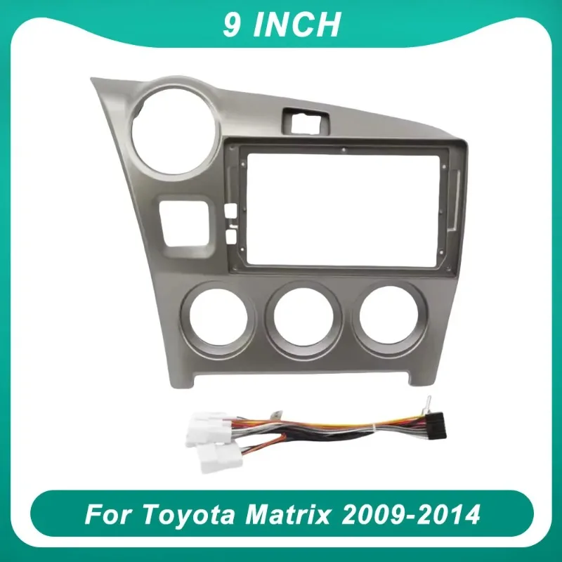 

Для Toyota Matrix 2009-2014 9-дюймовая рамка автомобильного радиоприемника, лицевая панель Android, GPS, MP5, стерео, 2Din, комплект для установки обшивки панели приборной панели