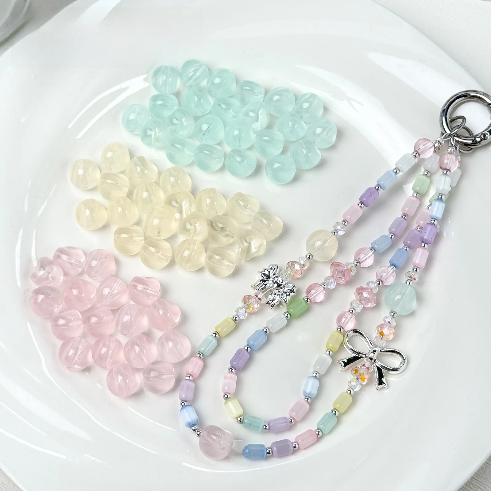 

Ручная работа, сделай сам, желейные стеклянные бусины, свободные бусины для браслетов, ожерелья, цепочки для мобильных телефонов, аксессуары, ювелирные материалы