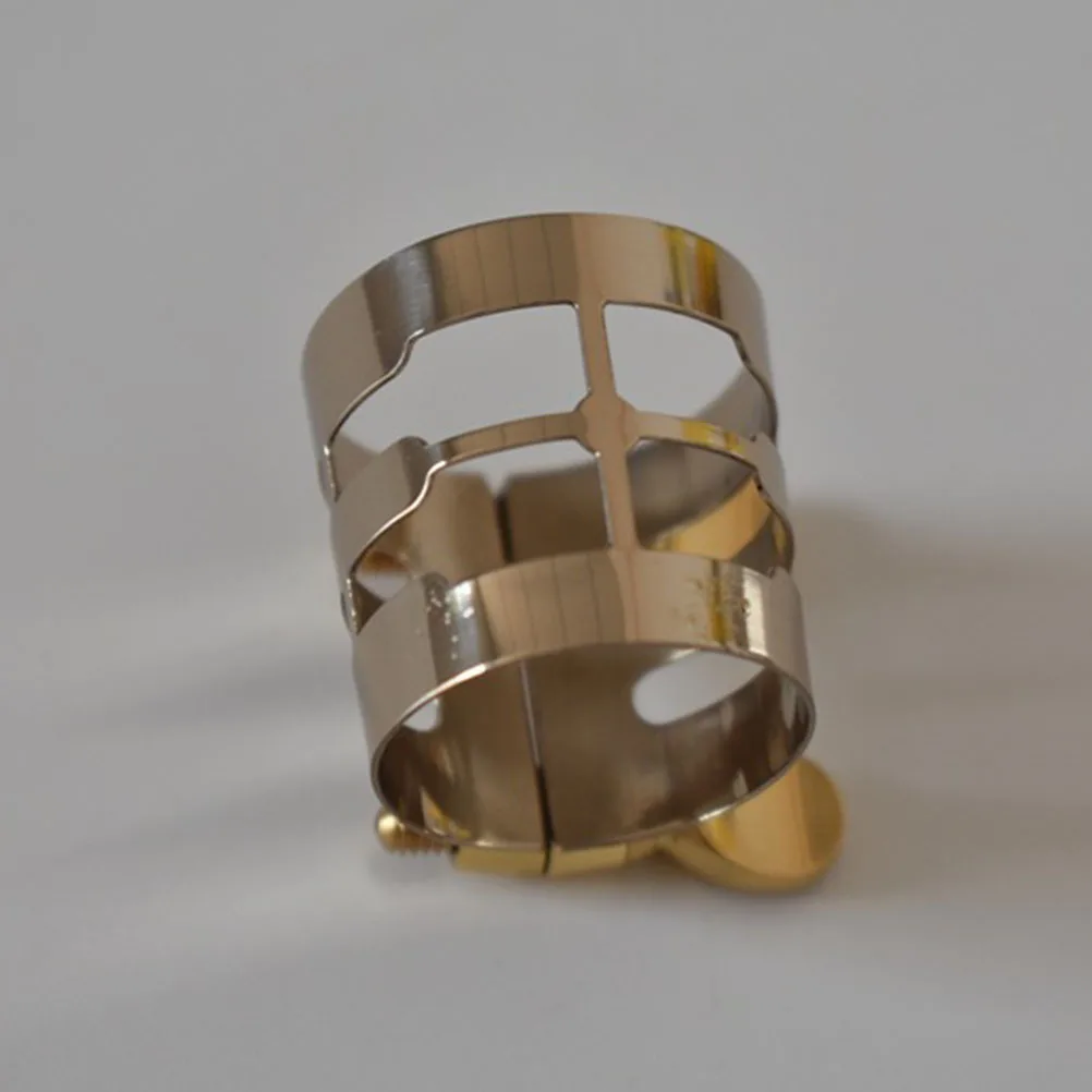 

Saxophone Clip Stabilizer for Better Performance Easy Installation Durable Metal Clarinet Ligature Alto Saxophone Sax Ligature