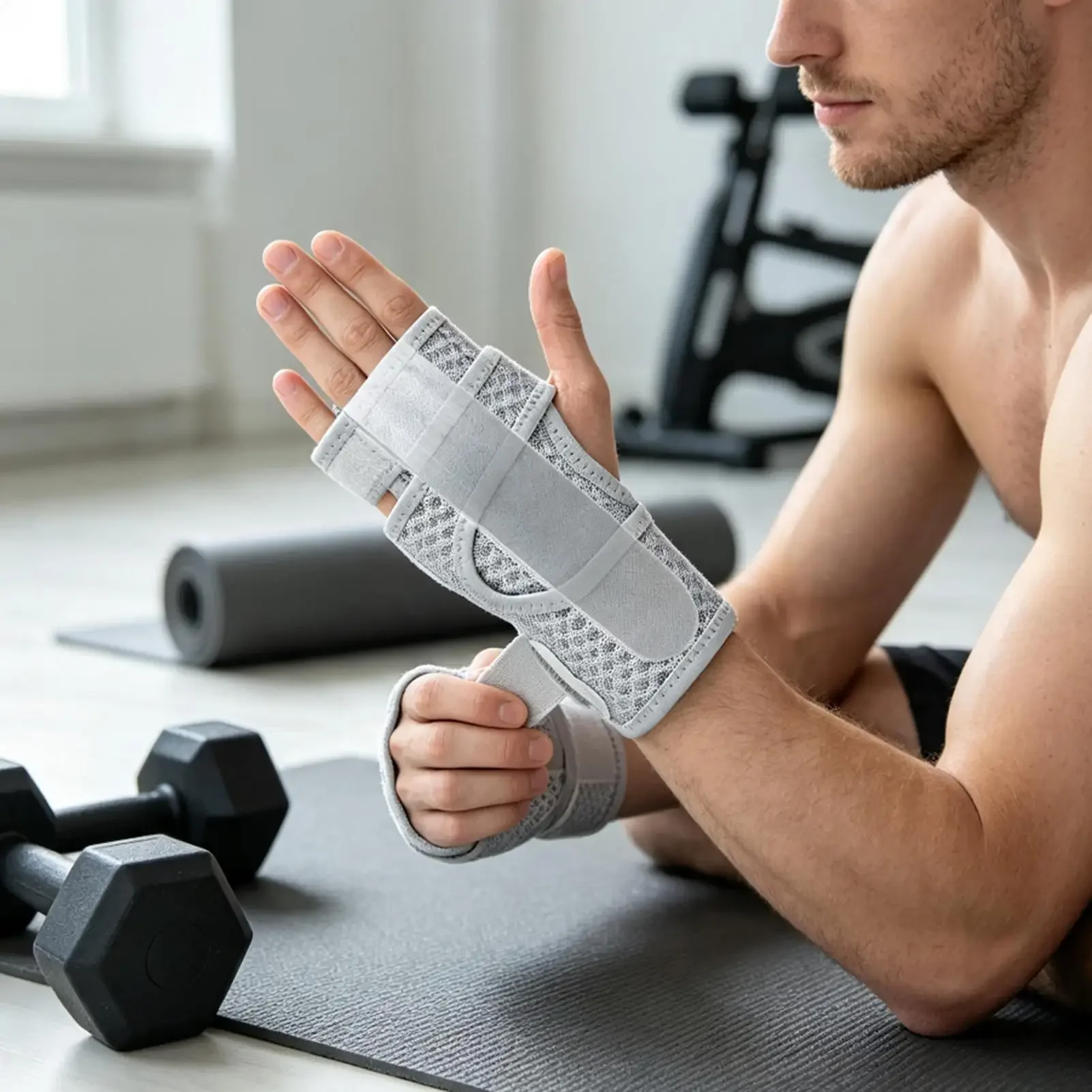 Finger Splint Brace Trigger Finger Straightener Adjustable Hand Support Mallet Finger Immobilizer Splint for Office Home Use