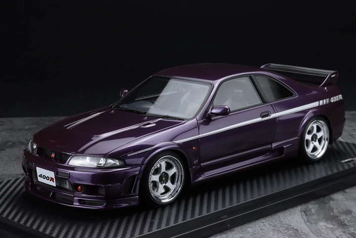 IG Ignition 1:18 For R33 400R GTR JDM Limited Edition Resin Metal Model Ornament Toy Birthday Gift