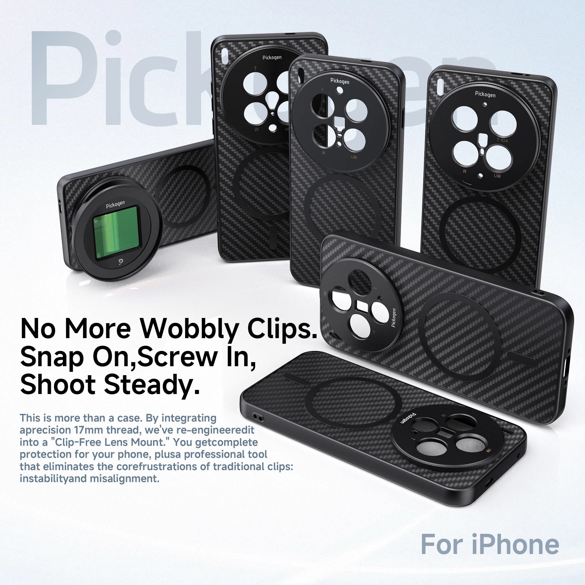 Etui na telefon PICKOGEN 17mm  – Phone Cases With Pictures recenzja i cena