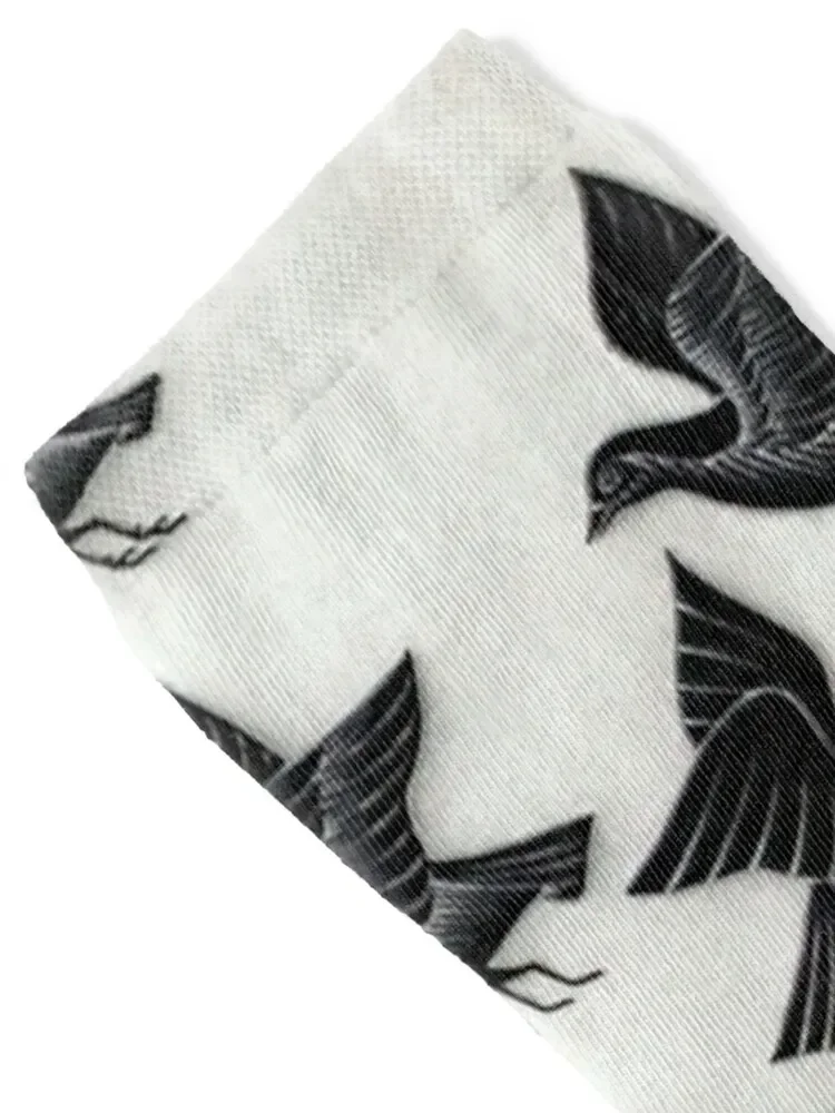 السماء والماء الثاني بواسطة M.C. جوارب Escher Socks للرجال هدية كرة السلة جوارب للسيدات للرجال