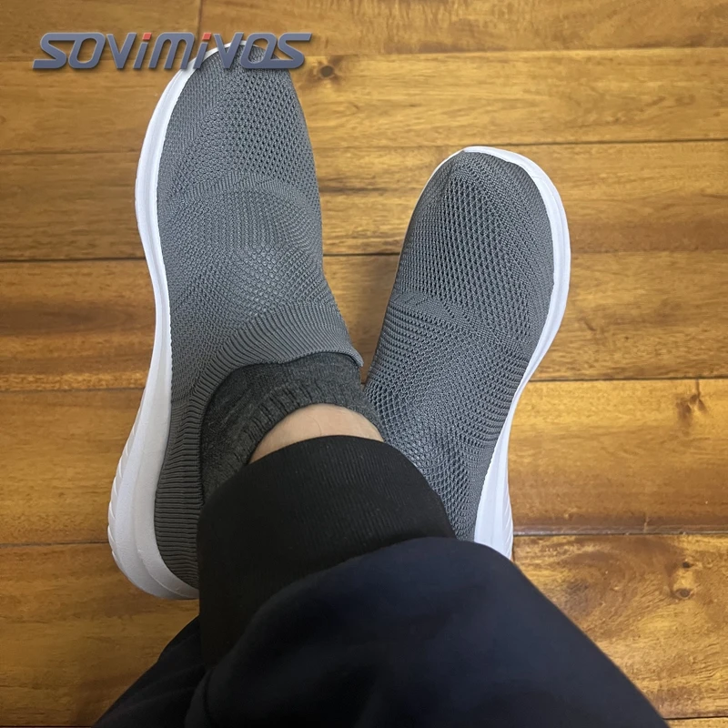 

Женские повседневные кроссовки для бега, весна-осень, модные дышащие спортивные кеды из трикотажной сетки для пар, нескользящие, на низком каблуке