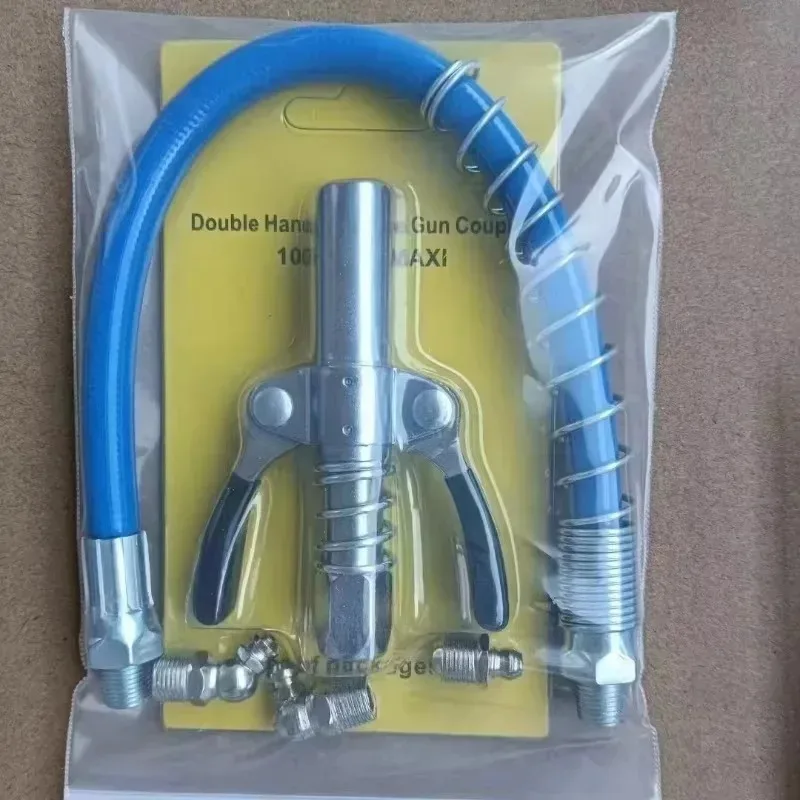 Nieuw voor dubbel handvat vetspuit reparatie accessoires roestvrijstalen auto spuit smeermiddel tip olie populair