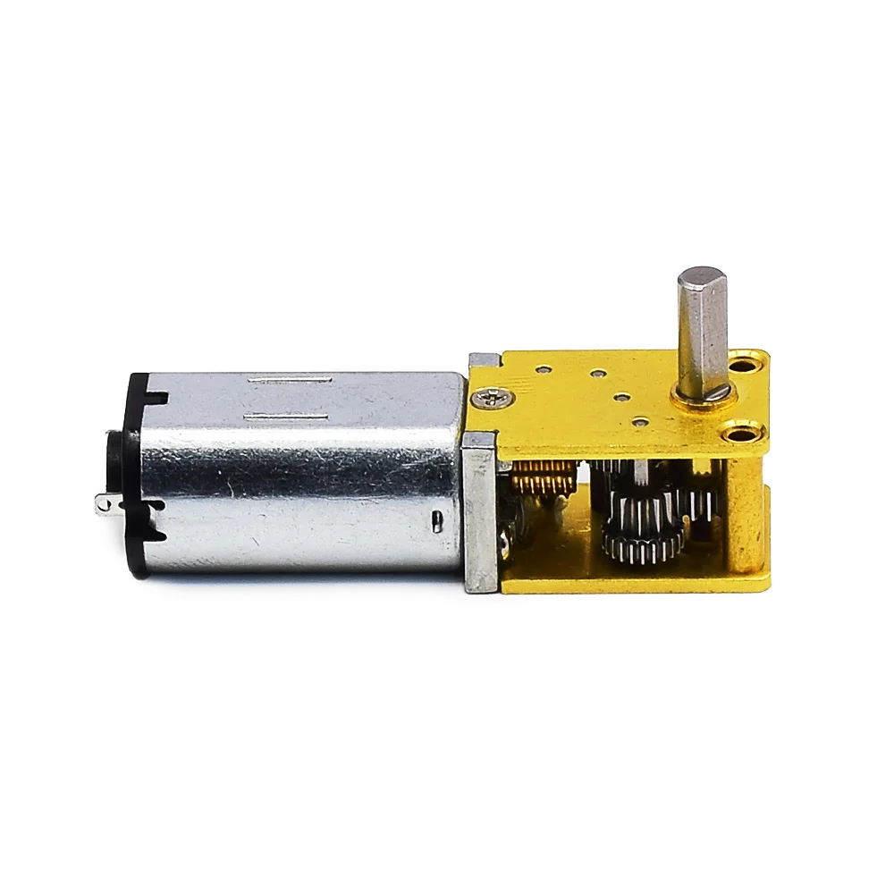 Mini N20 N30 Full Metal Gearbox Worm Gear Motor DC 3V 6V 12V Slow Speed High Torque Reduction Engine DIY Robot Car Eleltric Lock