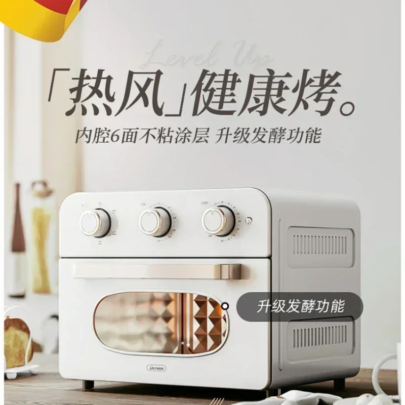 

DETBOM Electric Oven Full-automatic Baking Air Frying Pan Baking Machine Fermentable Electric Oven Pizza Oven 220V