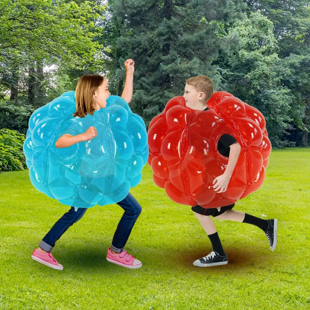 60CM Inflatable Wearable Human Hamster Ball Sumo Bubble Ball for Adults & Kids Sports Bumper Fun Heavy Duty Body Bubble Ball