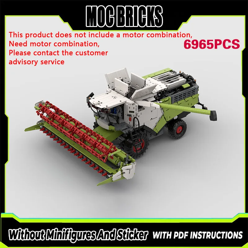 

Конструктор City Car Model MOC: Классический комбайн 8900, модульная технология, подарки, праздничный набор для сборки, детские игрушки