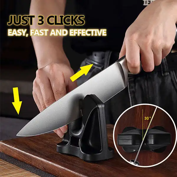 Quick Self-adjusting Knife Sharpener Kitchen Tools Household Sharpening Stone With Seat Bavarian Edge Knife Sharpener Dropship