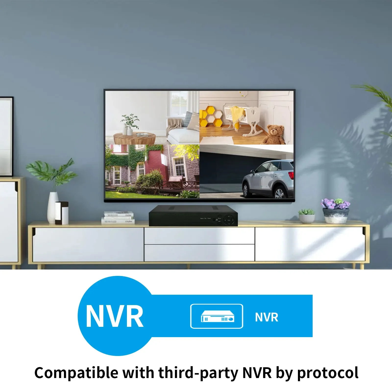 Gadinan AI IP Camera POE 8MP 4K Face Detection H.265+ ONVlF Security Protection Outdoor Waterproof Two Way Audio 4MP CCTV Camera