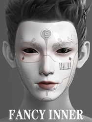 2023 New Cyberpunk Mask Facial Accessories Movie Masquerade Anonymous Face Mask Party Cosplay Masks Props for Adult Kids Film Ma