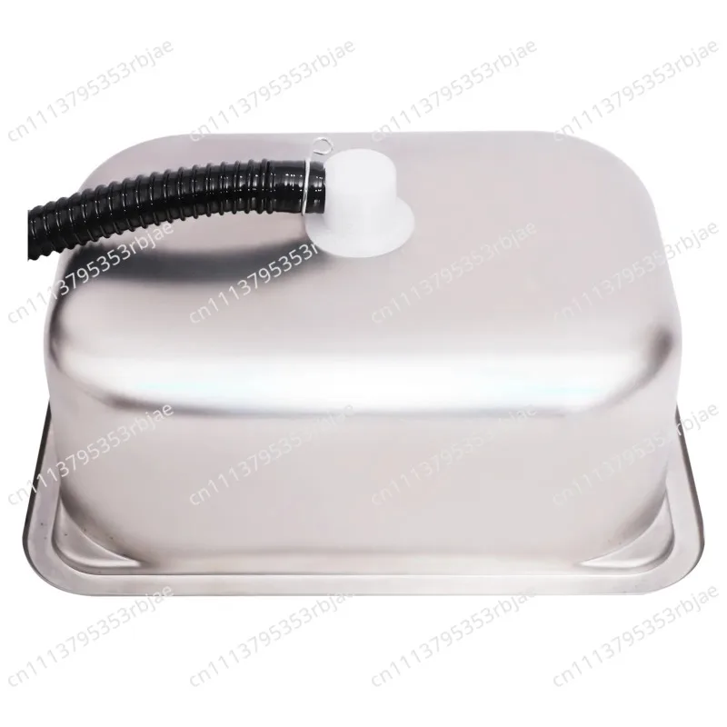 RV Kitchen Square Small Sink with Cutting Board Hidden Sink 304 Stainless Steel