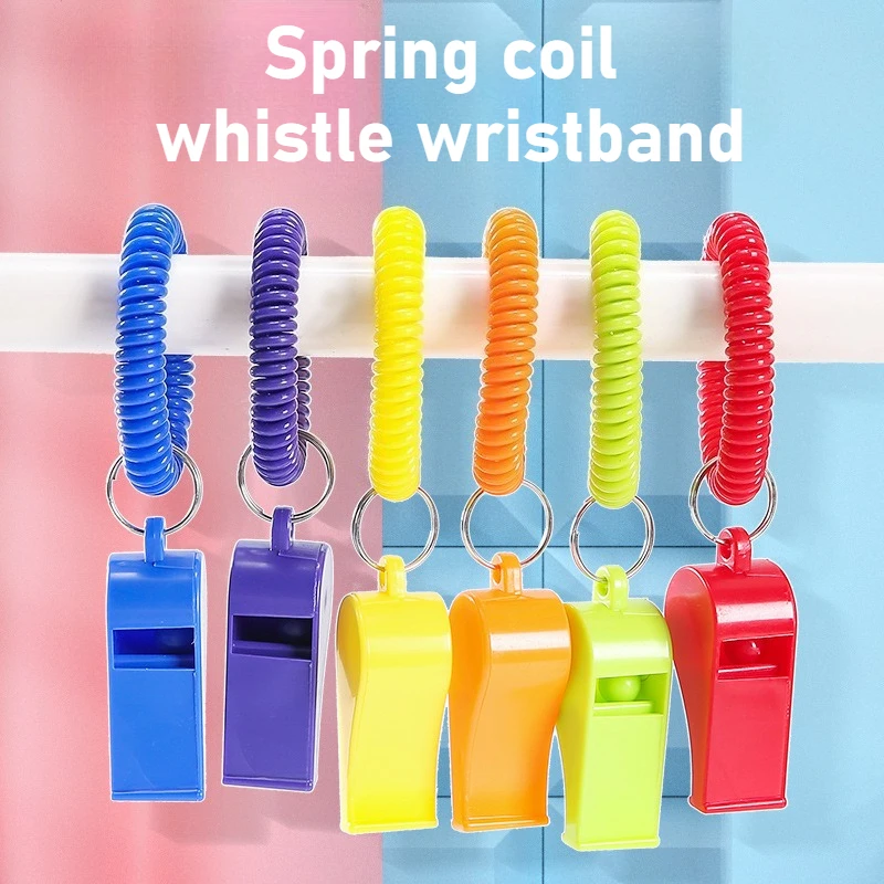 

x2 детский весенний браслет со свистком, лагерь, рефери, веревка против потери, парк развлечений, детский школьный расслабляющий свисток для выживания, спорт на открытом воздухе