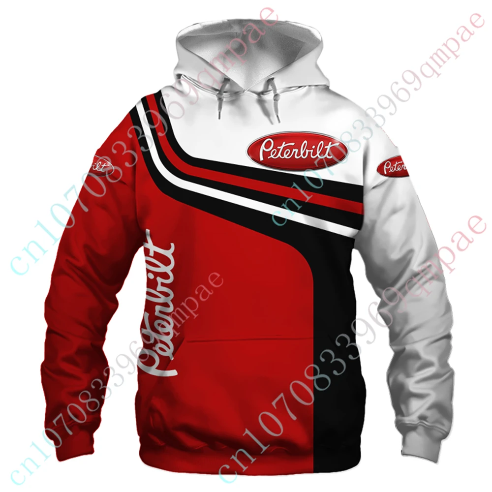 

Peterbilt Hoodies For Men Women Unisex Clothing Anime 3D Printing Zip Hoodies Harajuku Pullover Casual Sweatshirt Custom Logo