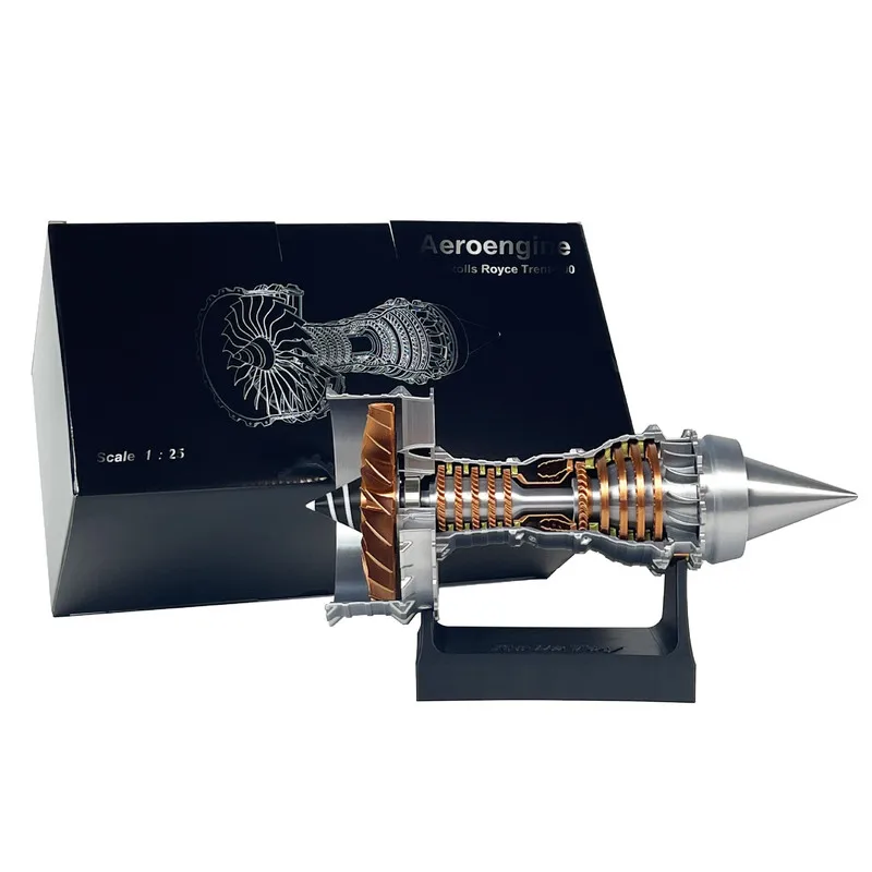 

1:25 Jet Engine Model Kit with Rotating Blades Buildable Turbofan Simulation with Lights STEM Educational Toy Gift for Kids