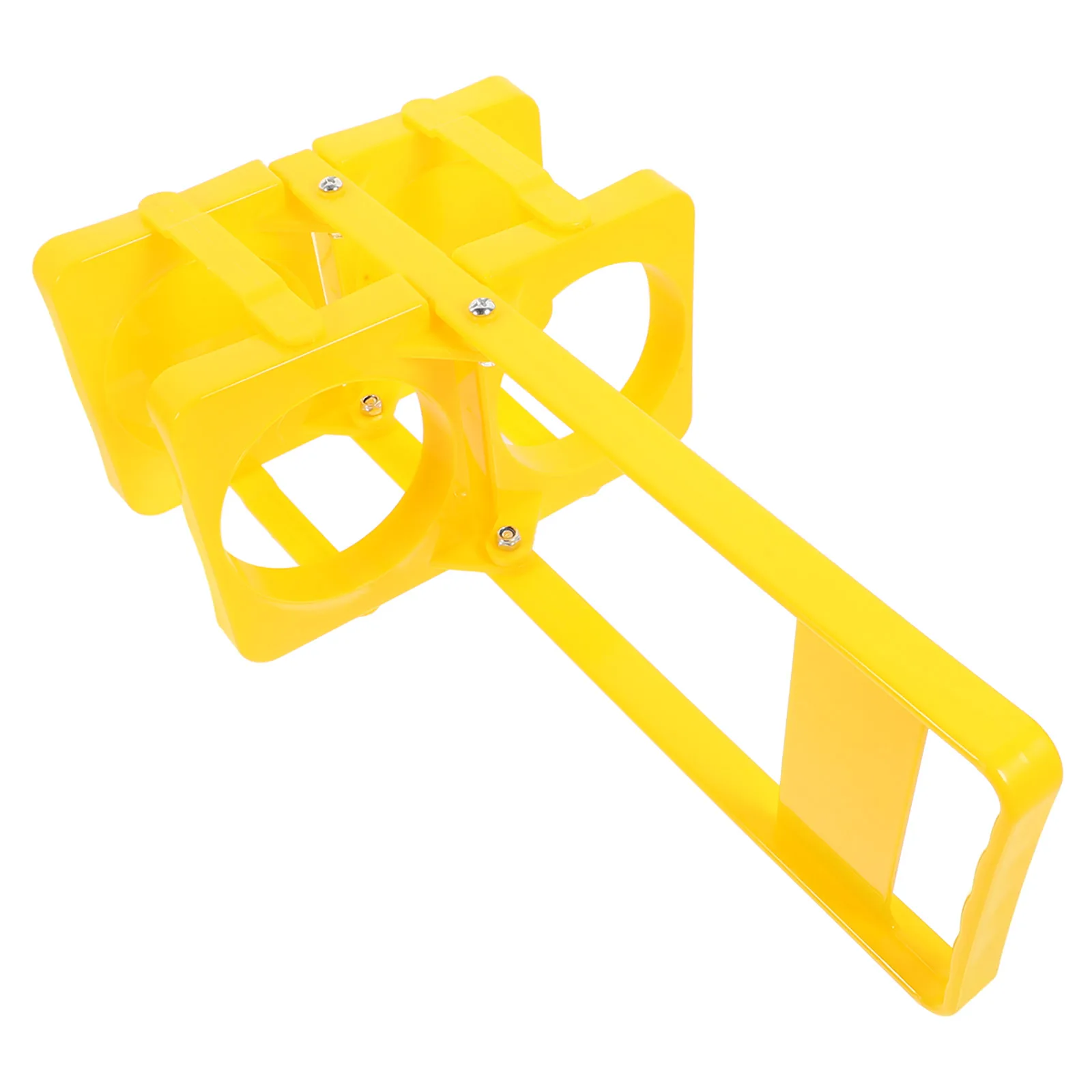 

Folding Beer Bottle Carrier Yellow Rack Portable Drink Holder with Handle for Home Bar Camping Kitchen