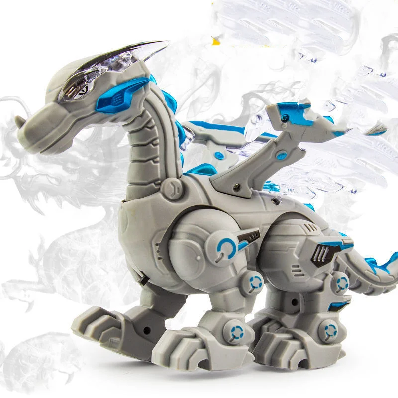 Electric spray mechanical dinosaur toy model multi-function acousto-optic toy