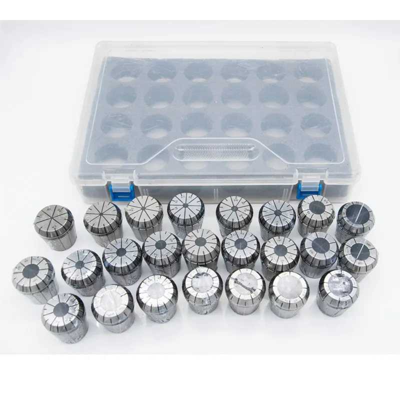 KT أداة ER11 ER16 ER20 ER25 ER32 ER40 مجموعة ER أسطوانة معدنية دعوى تشاك 0.015 0.008 مللي متر A AA ل CNC طحن أداة حامل النقش