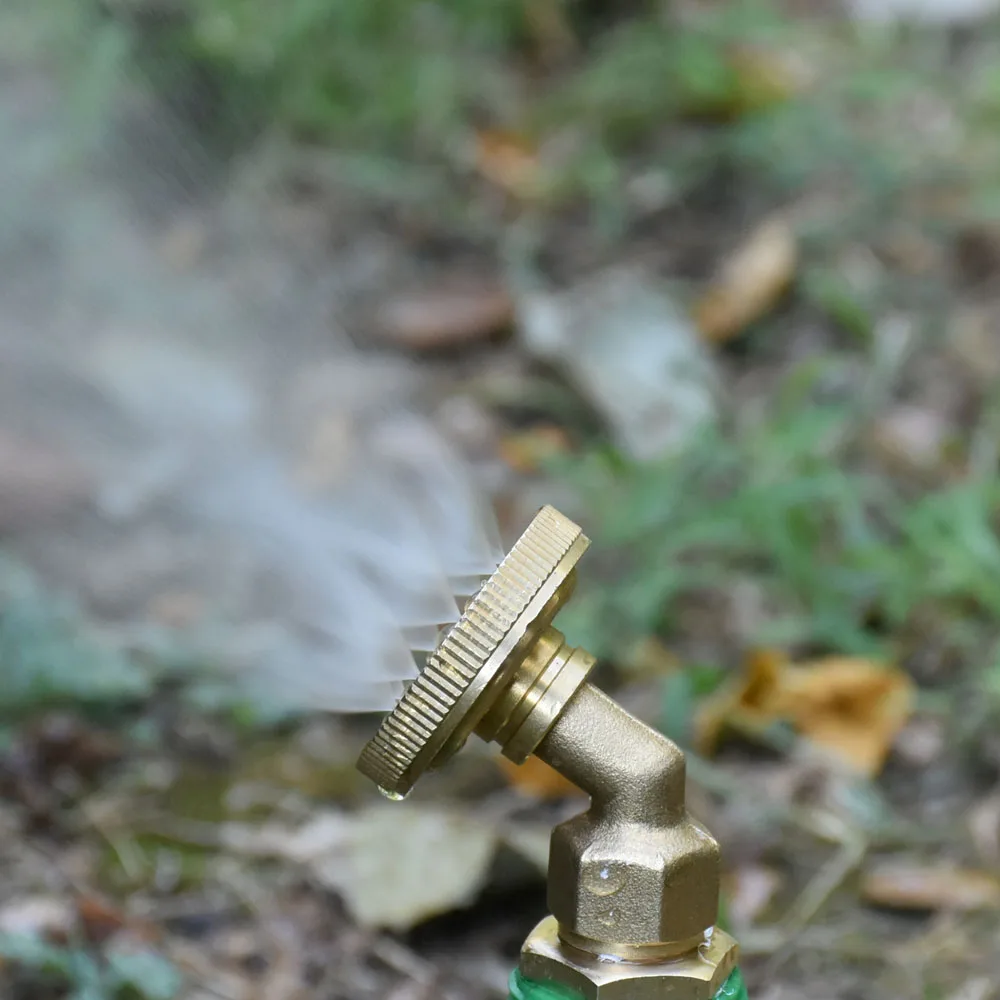 Boquilla pulverizadora de cobre para jardín de granja, cabezal de boquilla de 1/2/3/4, rociador de niebla para pesticidas en invernadero, rosca de