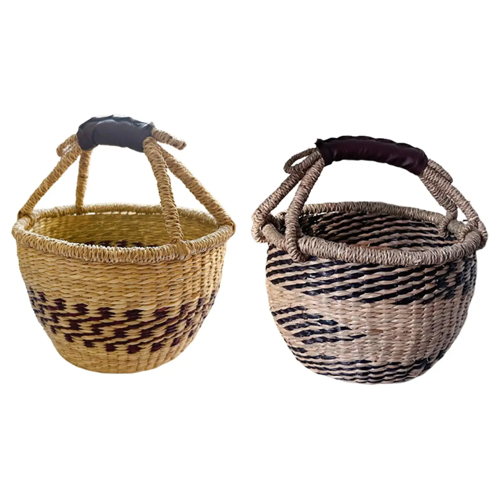 ארוג פיקניק ארוג כף סל מזנון רב תפקודי סל עבור barbecues דיג שולחן עבודה בחוץ