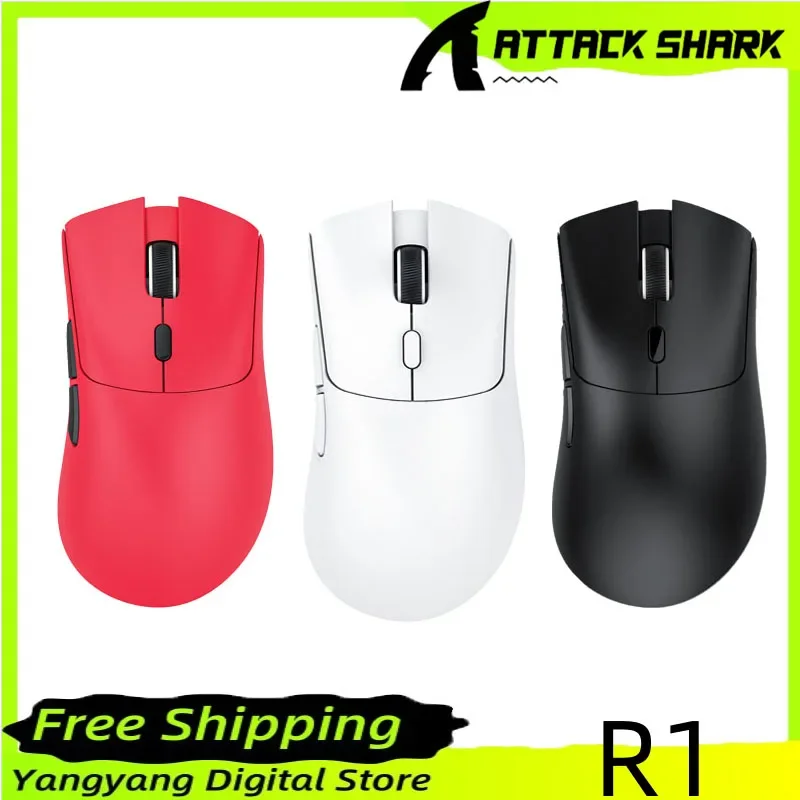 

R1 Superlight Mouse Bluetooth 2.4G Wireless Gaming Mouse PixArt PAW3311 Gaming Sensor 6 Adjustable DPI for Office Game