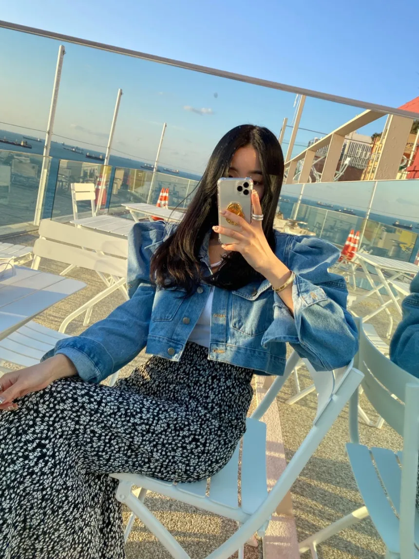 Blumendruck Chiffon f-Länge Rock Damen Faionable Vintage Elastic Waist Vielseitiger drapierter Wraparound-Fi-Schwanzrock