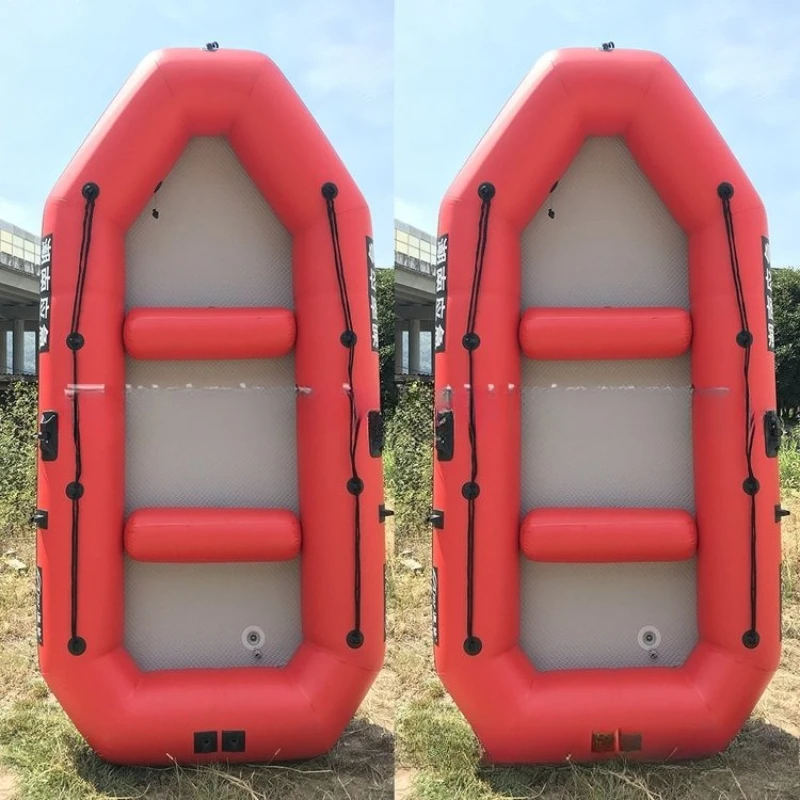 6-Person thickened inflatable lifeboat foldable aluminum bottom assault boat PVC material rubber boat